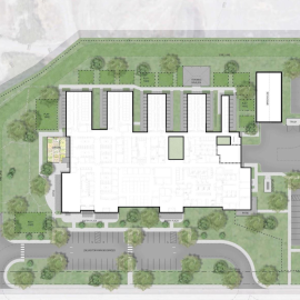 A conceptual shelter design outline by Animal Arts and Carleton Hart Architects